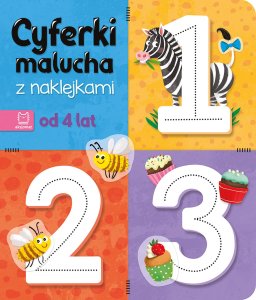 Aksjomat Książeczka Cyferki malucha z naklejkami. Od 4 lat 1