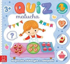 Aksjomat Książeczka Quiz malucha z naklejkami z kaczuszką 3-4 lata 1