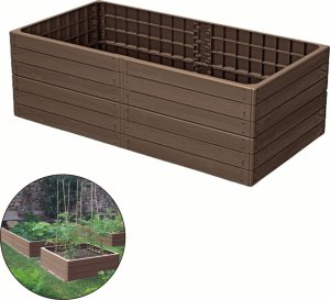 Prosperplast 2x Rabata ogrodowa Base Woody 1492x756mm Grządka 1