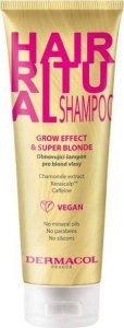 Dermacol Hair Ritual Shampoo szampon do włosów blond Grow Effect & Super Blonde 250ml 1