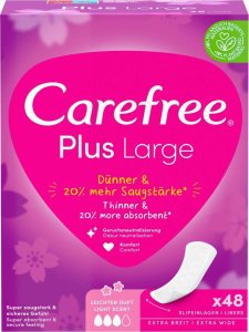 Carefree Carefree Plus Large wkładki higieniczne Light Scent 48szt. 1