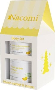 Nacomi Nacomi Peach Sorbet & Lemon zestaw masło do ciała 100ml + peeling do ciała 180ml 1