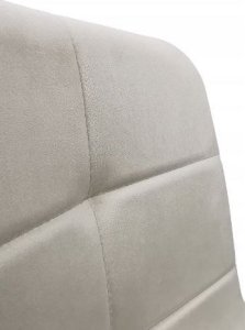 kontrast Krzesło tapicerowane welurowe loft IGA 44x40x86 cm beżowe 9