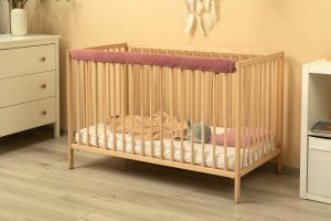 Sensillo OCHRANIACZ NA GÓRNĄ KRAWĘDŹ ŁÓŻECZKA - VELVET BRUDNY RÓŻ 5