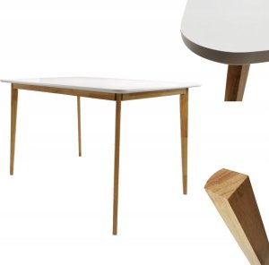 kontrast Stół skandynawski kuchnia salon jadalnia EMMA 120x80x75 biały 2