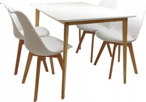 kontrast Stół skandynawski kuchnia salon jadalnia EMMA 120x80x75 biały 8