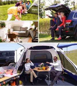 King Camp Sześciokątny Stolik Kempingowy KING CAMP Bamboo 4