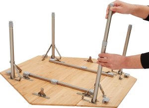 King Camp Sześciokątny Stolik Kempingowy KING CAMP Bamboo 8