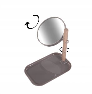 Eleganza Lusterko kosmetyczne z metalową tacą 3