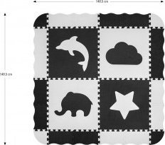 Milly Mally Mata piankowa puzzle Jolly 2x2 - Grey 9