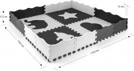 Milly Mally Mata piankowa puzzle Jolly 2x2 - Grey 10