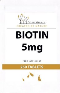 FOREST Vitamin FOREST VITAMIN Biotin 5mg 250tabs 1
