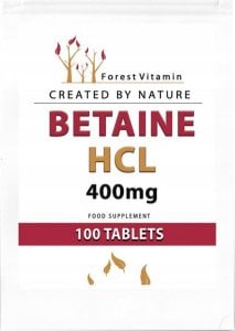 FOREST Vitamin FOREST VITAMIN Betaine HCL 400mg 100tabs 1