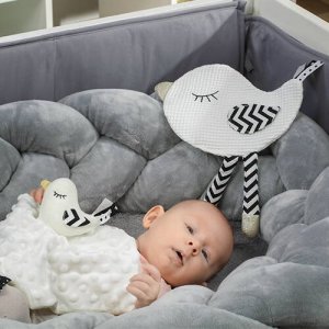 BabyOno 1536 PRZYTULANKA SZELEŚCIK LITTLE BIRDIE BLINK & SHINE 7