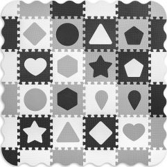 Milly Mally Mata piankowa puzzle Jolly 4x4 Shapes - Grey 1