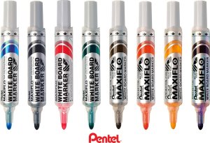 Pentel Marker do tablic Pentel Maxiflo MWL5M brązowy, BRĄZOWY 1