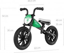 Qplay Qplay Rowerek Biegowy Feduro Green 10