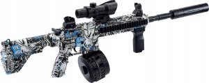 Skleplolki BEZPIECZNY WIELKI KARABIN NA KULKI ŻELOWE AUTOMAT MASZYNOWY PISTOLET BROŃ 4