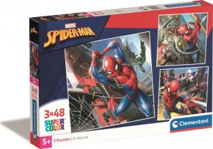 Clementoni Puzzle Super Color Marvel Spiderman 3 x 48 elementów 1