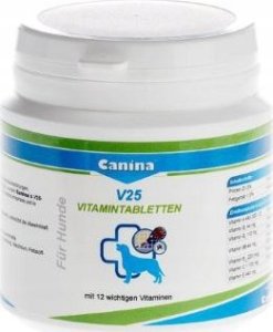 Canina Canina Dog V25 vitaminų tabletės N30 100g 1