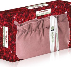Deborah Set Deborah: Formula Pura, Volumizing, Mascara, Black, 12 ml + Formula Pura, Gel Pencil Eyeliner, Black, 1.5 g + Makeup Bag, Pink For Women 1