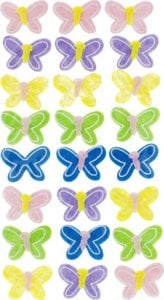 Craft with Fun OZDOBA DEK FILC MOTYLKI SPRZYL 24SZT CF 12/288 2