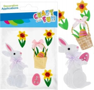 Craft with Fun OZDOBA DEK EVA ZAJACZ SPRZYL 6SZT CF PBH 12/144 1