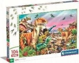 Clementoni Clementoni Puzzle 104el Super Kraina Dinozaurów 25779 1