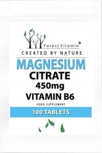 FOREST Vitamin FOREST VITAMIN Magnesium Citrate 450mg Vitamin B6 100tabs 1