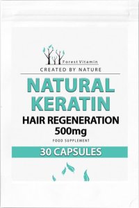 FOREST Vitamin FOREST VITAMIN Natural Keratin Hair Regeneration 500mg 30caps 1