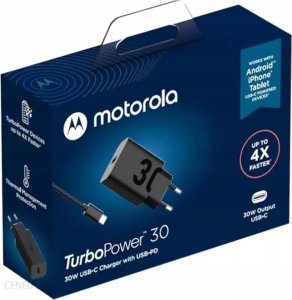 Ładowarka Motorola Motorola Charger TurboPower 30W USB-C w/ 1m C-C cable, Black 5