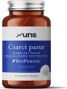 UNS UNS Czarci Pazur Diabelski Pazur 5% Alkaloidów Ekstrakt 6:1 60vegcaps 1