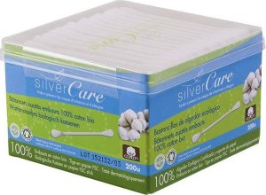 Masmi Silver Care patyczki higieniczne do uszu z bawełny organicznej 200szt 1