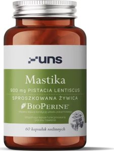 UNS UNS Mastika 900mg Pistacia Lentiscus Sproszkowana Żywica 60vegcaps 1