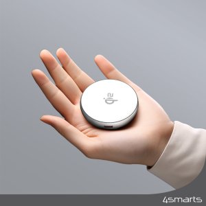 Zasilacz 4smarts 4smarts Qi2 Charger Kickstand, silber/ weiß 4