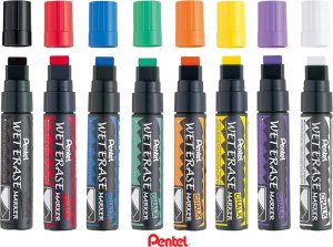 Pentel Marker kredowy Pentel Jumbo SMW56 zielony, ZIELONY 4