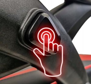 Krzesło biurowe kontrast Fotel gamingowy biurowy obrotowy czarno-czerwony 14