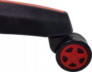 Krzesło biurowe kontrast Fotel gamingowy biurowy obrotowy czarno-czerwony 5