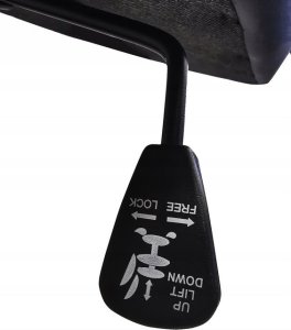 Krzesło biurowe kontrast Fotel gamingowy biurowy obrotowy czarno-czerwony 10