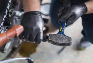 Zarys Zarys Gripzzly - Rękawiczki diagnostyczne, nitrylowe, bezpudrowe, czarne - L 11