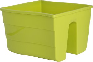 Form-Plastic 3x Skrzynka na balustradę Wave 30, Doniczka balkonowa + keramzyt 5l 9