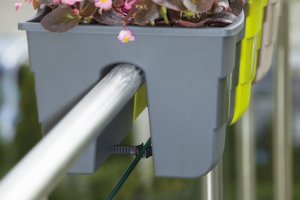 Form-Plastic 3x Skrzynka na balustradę Wave 30, Doniczka balkonowa + keramzyt 5l 6