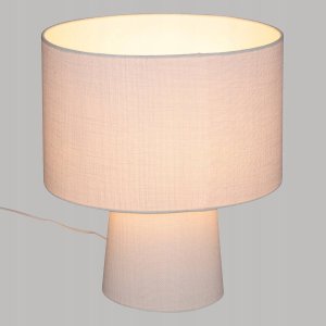 Lampa stołowa Atmosphera Lampa stołowa z abażurem EIRA, biała, wys. 45 cm 2