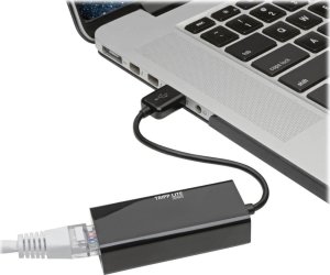 Karta sieciowa Eaton Tripp Lite Series USB 2.0 Hi-Speed to Gigabit Ethernet NIC Network Adapter White 10/100 Mbps - adapter sieciowy - USB 2.0 - 10/100 Ethernet - czarny 3