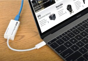 Karta sieciowa Eaton Tripp Lite Series USB-C to Gigabit Ethernet NIC Network Adapter 10/100/1000 Mbps White - adapter sieciowy - USB-C 3.1 - Gigabit Ethernet - biały 2