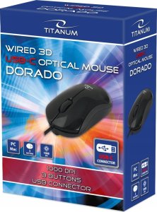 Mysz Esperanza Przewodowa mysz Esperanza TM125K Titanium (czarna) 2