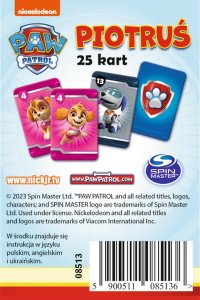 Trefl KARTY DO GRY PIOTRUS TREFL PAW PATROL PUD120 3