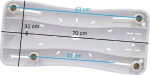 Vitea Care Ławeczka wannowa z rączką 2