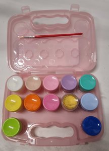 Astra Farby plakatowe pastelowe Astra 12 kolorów x 20 ml - walizka JM 301123003 mix cena za 1 szt 3