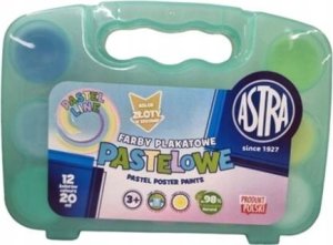 Astra Farby plakatowe pastelowe Astra 12 kolorów x 20 ml - walizka JM 301123003 mix cena za 1 szt 5